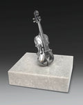 Instrument aus Reinzinn Miniatur Geige