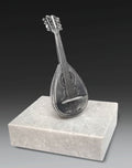 Instrument aus Reinzinn Miniatur Mandoline