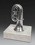 Instrument aus Reinzinn Miniatur Tuba