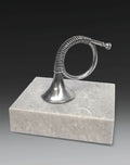 Instrument aus Reinzinn Miniatur Waldhorn