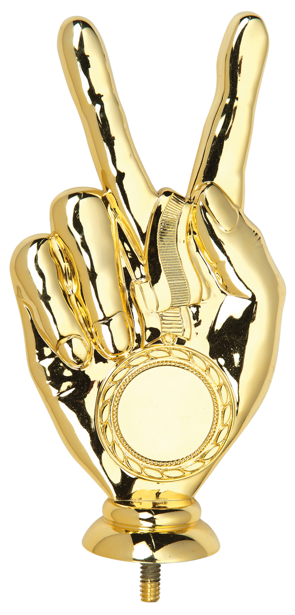 Mini Pokal Sieger Finger P110 - Gold / 17 cm