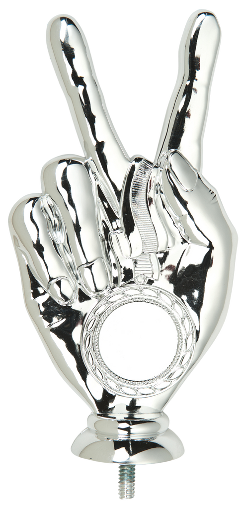 Mini Pokal Sieger Finger P110 - Silber / 17 cm