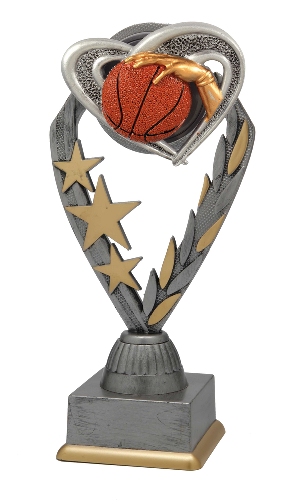 Basketball Pokal PFS_010 - Silber Mehrfarbig / 22.5 cm
