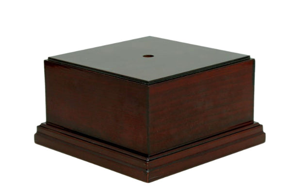 Holzsockel Mahagoni - Mahagoni / 145x 145x 90mm