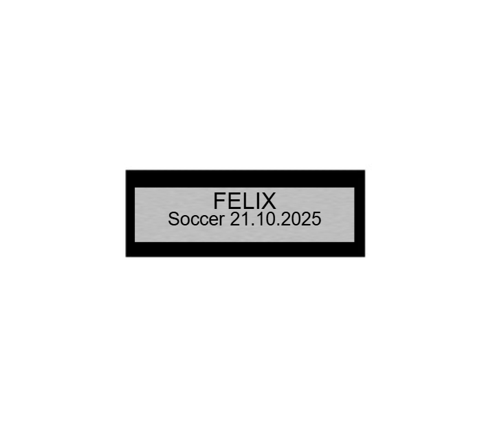 Fußballfigur Kicker P20 - Silber / Schwarz / 13 cm / SM