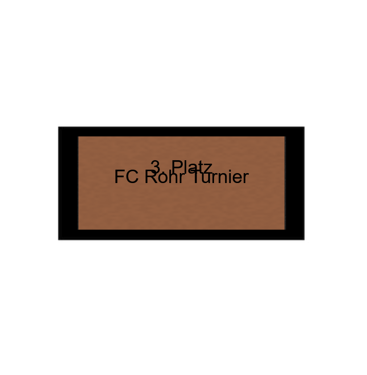 Fußballpokal 87-0 - Gold Schwarz / 39 cm