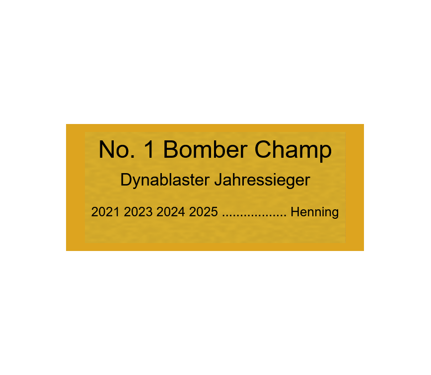 Gravurschild Gold selbstklebend - Gold / 70 x 30 mm