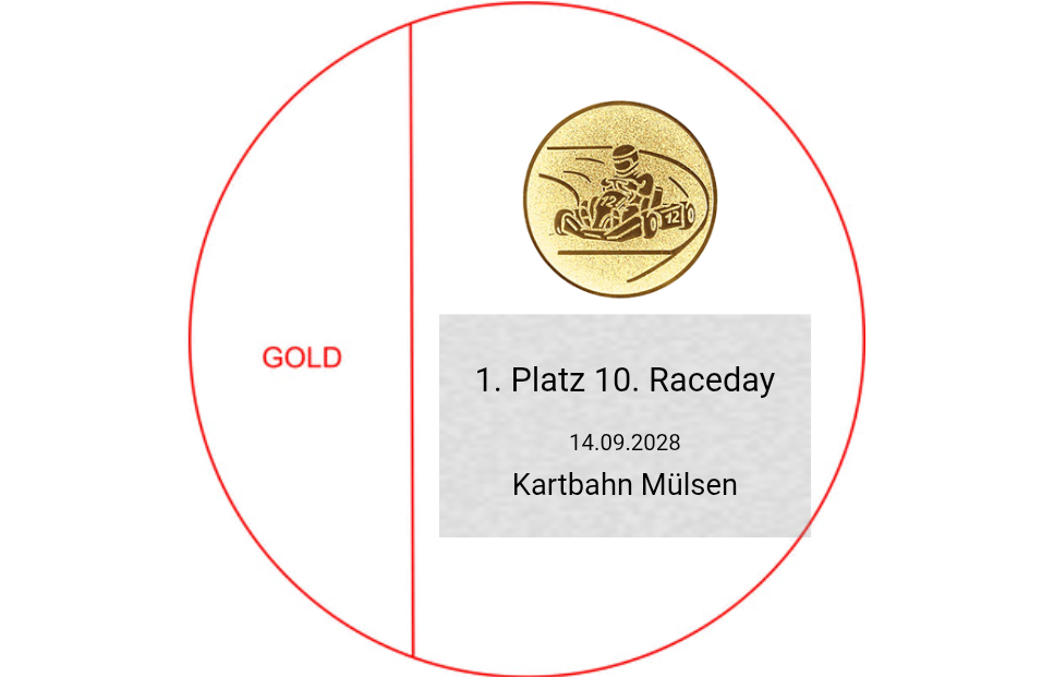 Glas Pokal 171-5 Lasergravur - Transparent / 21 cm / Gold / Laser-Gravur