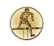 Glas Pokal 8805 blau Schild & Emblem - Silber Blau / 20 cm