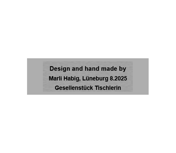 Edelstahl Serie Wien - Silber matt / 80x27mm