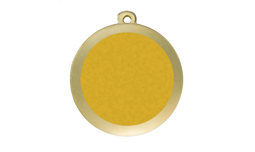 Karnevals Medaille D113_K Ø 60mm - Gold / 60 cm