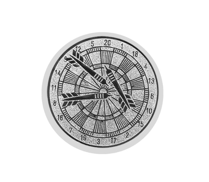 Glastrophäe 136-2 Schild & Emblem - Bunt / 20 cm