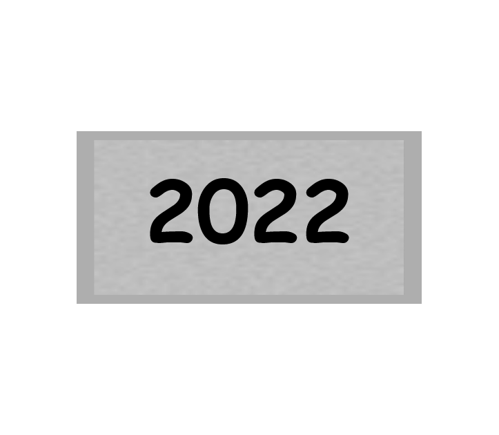 Gravurschild Silber selbstklebend - Silber / 60 x 30 mm