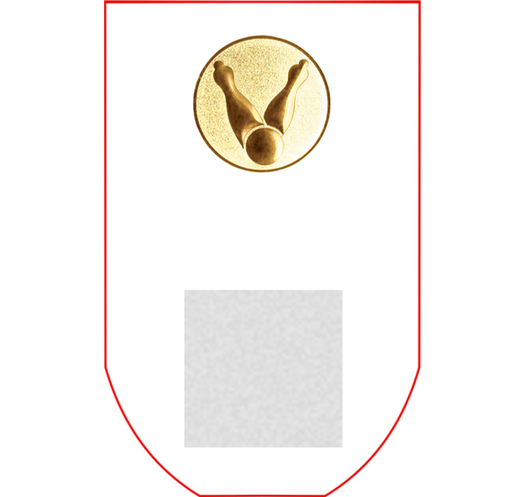 Jade Glastrophäe 66986 - Transparent / 14.5 cm / Laser-Gravur