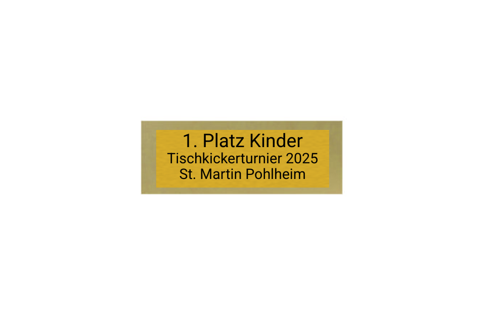 Holz Pokal Fußball FG003 - 19 cm / Schwarz Braun