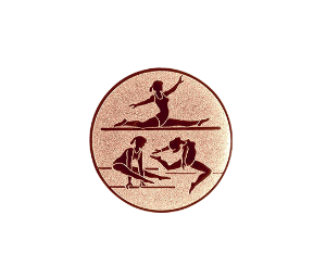 Glastrophäe 136-4 Schild & Emblem - 13 cm / Blau