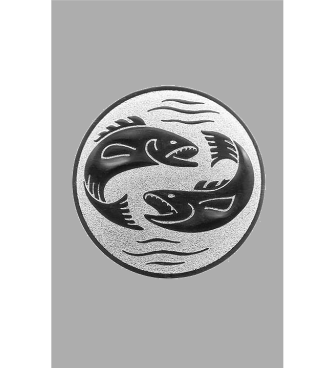 Glasbierseidel Wappen 704 - Transparent/Grau / 16 cm