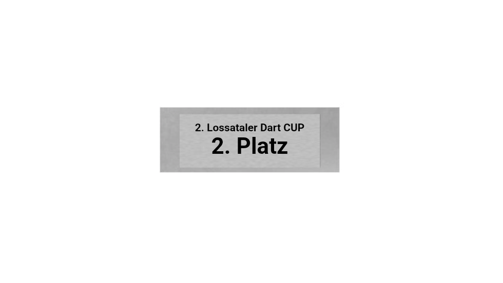 Glas Pokal Dart FG011 - 17 cm / Transparent Schwarz