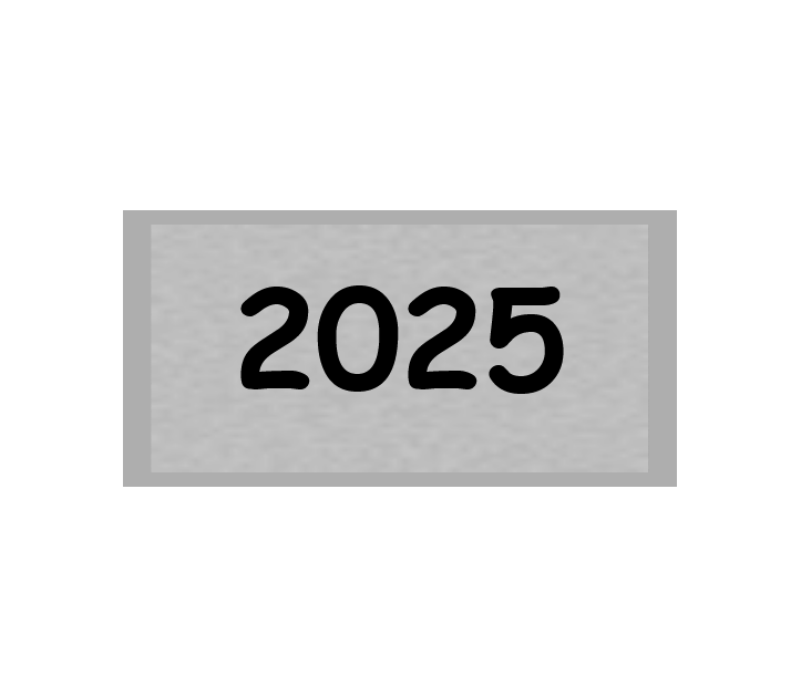 Gravurschild Silber selbstklebend - Silber / 60 x 30 mm