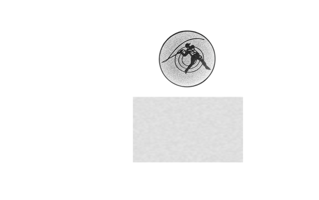 Glas Pokal 171-5-L - Transparent / 19 cm / Silber / Laser-Gravur