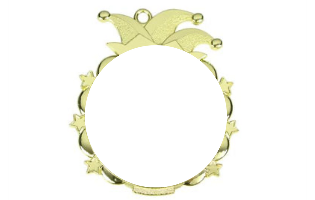 Karnevals Medaille D53 - Gold / 65x70mm