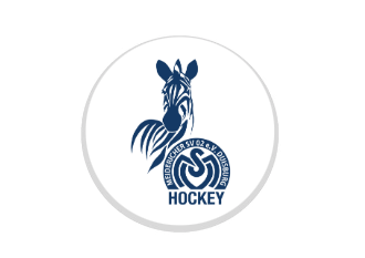 Glas Pokal 8805 blau Schild & Emblem - Silber Blau / 20 cm