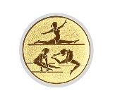 Glas Pokal 137-1 Schild & Emblem - Gold / 19 cm