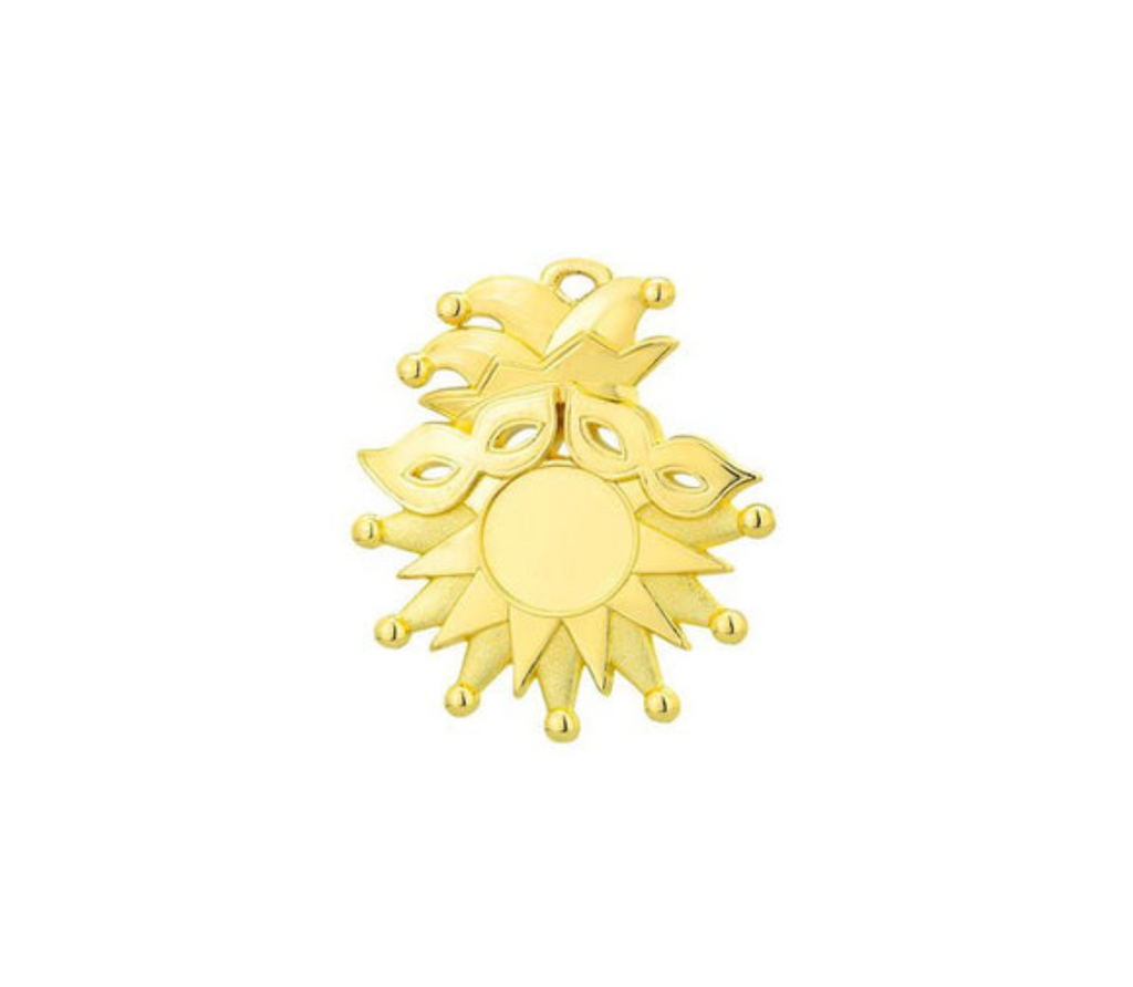 Karnevalsorden D56 - Gold / 72 x 85 x3mm