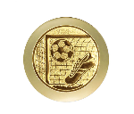 Fußballpokal 3939 - Altgold / 27 cm