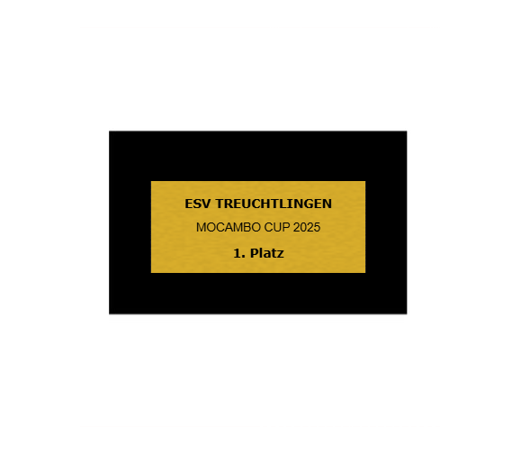 Fußballpokal 87-0 - Gold Schwarz / 55 cm