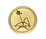 Kinder Pokal lustig 3948 - Silber Gold / 9.5 cm