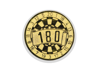 Glas Pokal 8805 blau Schild & Emblem - Silber Blau / 20 cm