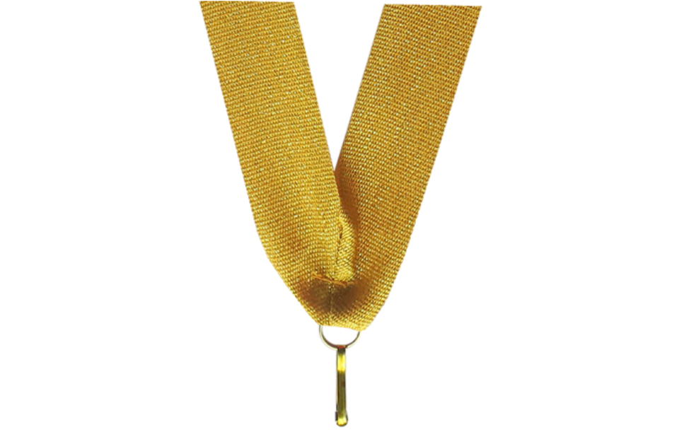 100er Pack Bänder Breite 22 mm / Länge ca. 400 mm - Gold / 22x400mm