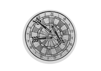 Glas Ständer W19x Schild & Emblem - 19.5 cm / Auswahl Blau