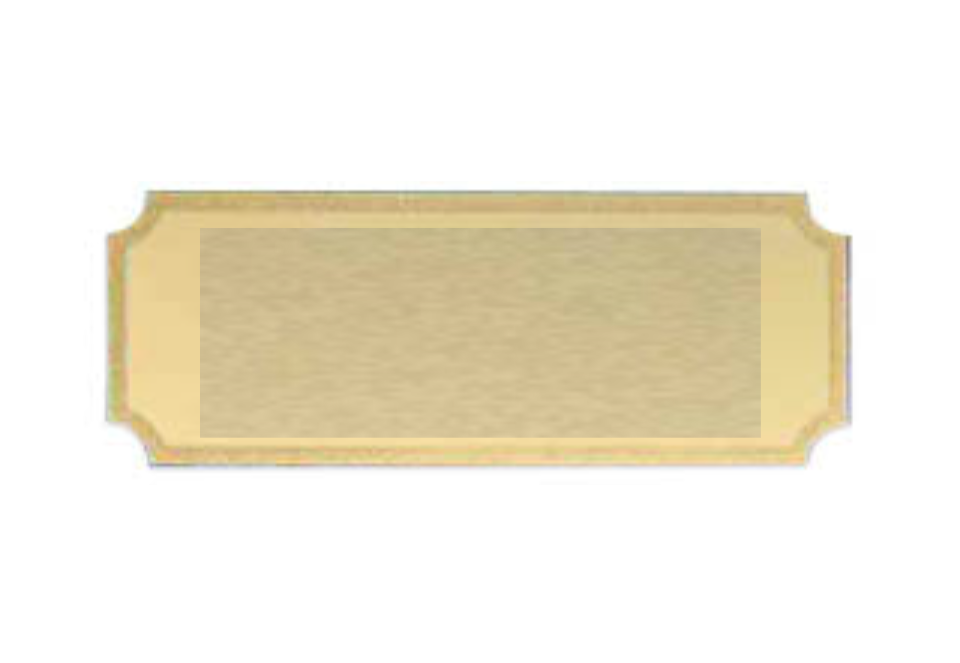 Gravurschilder mit Feinschliff - Gold / 62x24mm