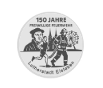 Glas Ständer W19x Schild & Emblem - 21.5 cm / Auswahl Weiß