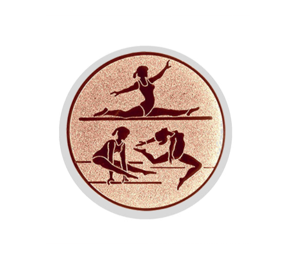 Glas Pokal 137-1 Schild & Emblem - Bronze / 19 cm