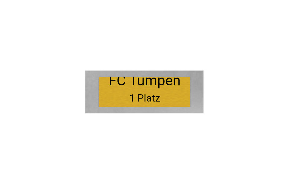 Fußball Pokal FG401 - Silber Mehrfarbig / 17 cm