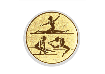 Glastrophäe 136-2 Schild & Emblem - Bunt / 13 cm