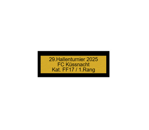 Fußballfigur Kicker P20 - Silber / Schwarz / 15 cm / Montage