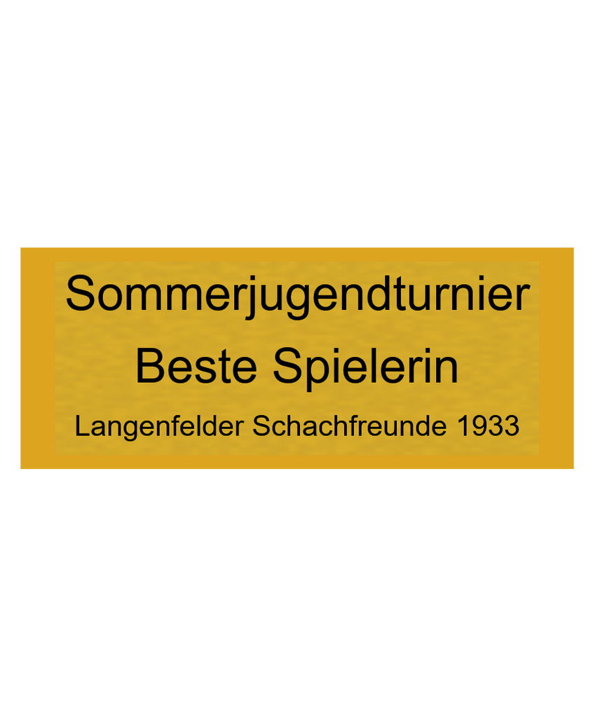 Gravurschild Gold selbstklebend - Gold / 50 x 20 mm