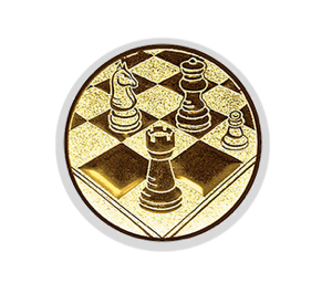 Glastrophäe 136-2 Schild & Emblem - Bunt / 18 cm