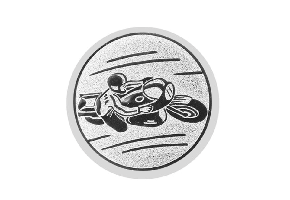 Glas Ständer W19x Schild & Emblem - 21.5 cm / Auswahl Weiß