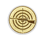 Glastrophäe 136-4 Schild & Emblem - 20 cm / Blau