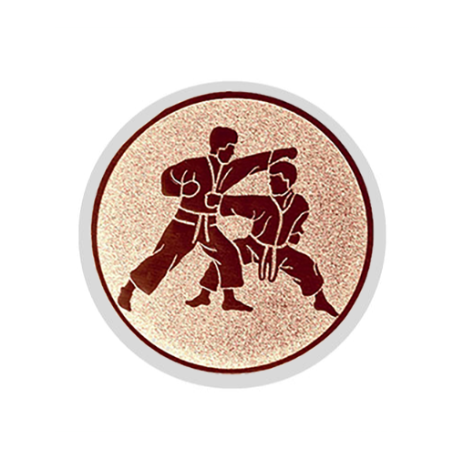 Glas Pokal 8805 blau Schild & Emblem - Silber Blau / 16 cm