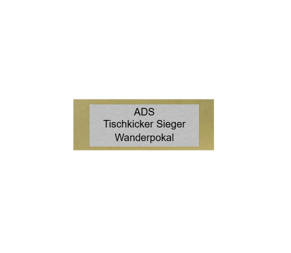 Glas Pokal Kicker FG091 - 19 cm / Transparent Schwarz