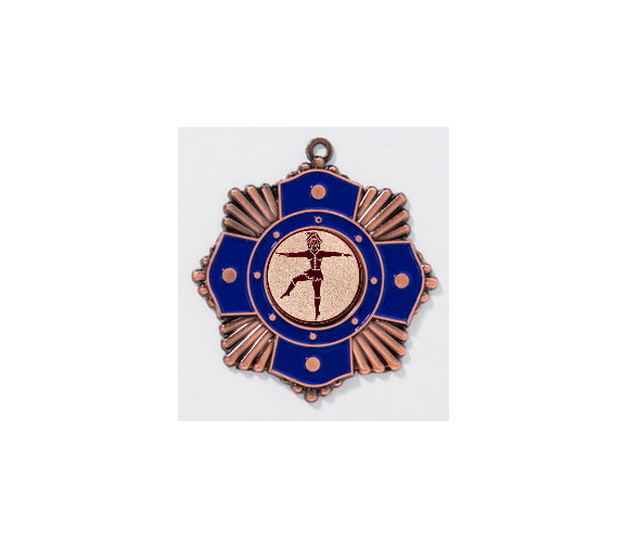 Medaille 9190 Ø 65mm - bronze blau / 65 mm