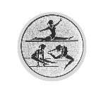 Glas Pokal 137-1 Schild & Emblem - Silber / 19 cm