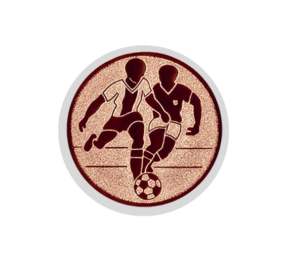 Glas Pokal 8805 blau Schild & Emblem - Silber Blau / 18 cm