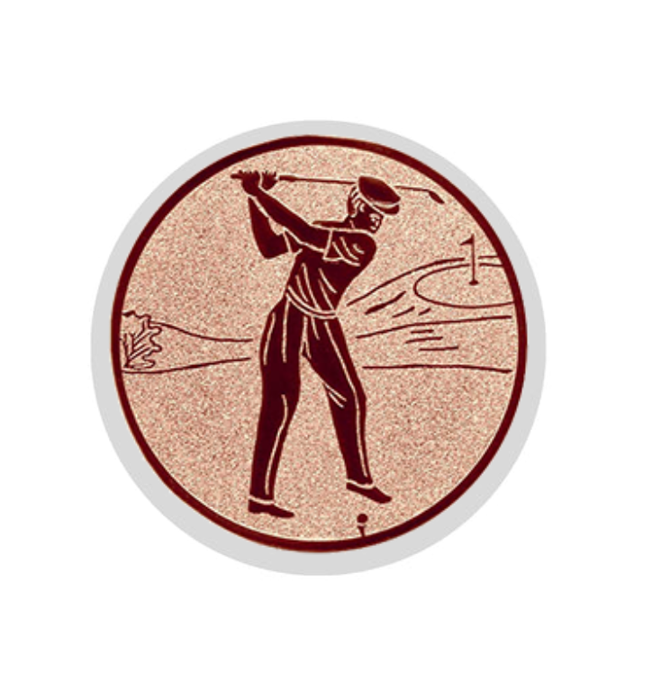 Glastrophäe 136-3 Schild & Emblem - 18 cm / Blau Spiegelglas